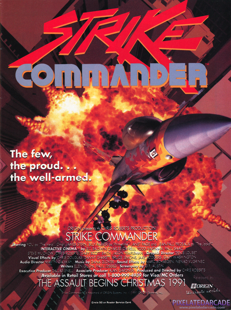 Strike Commander Advertisement: November 1991 magazine ad