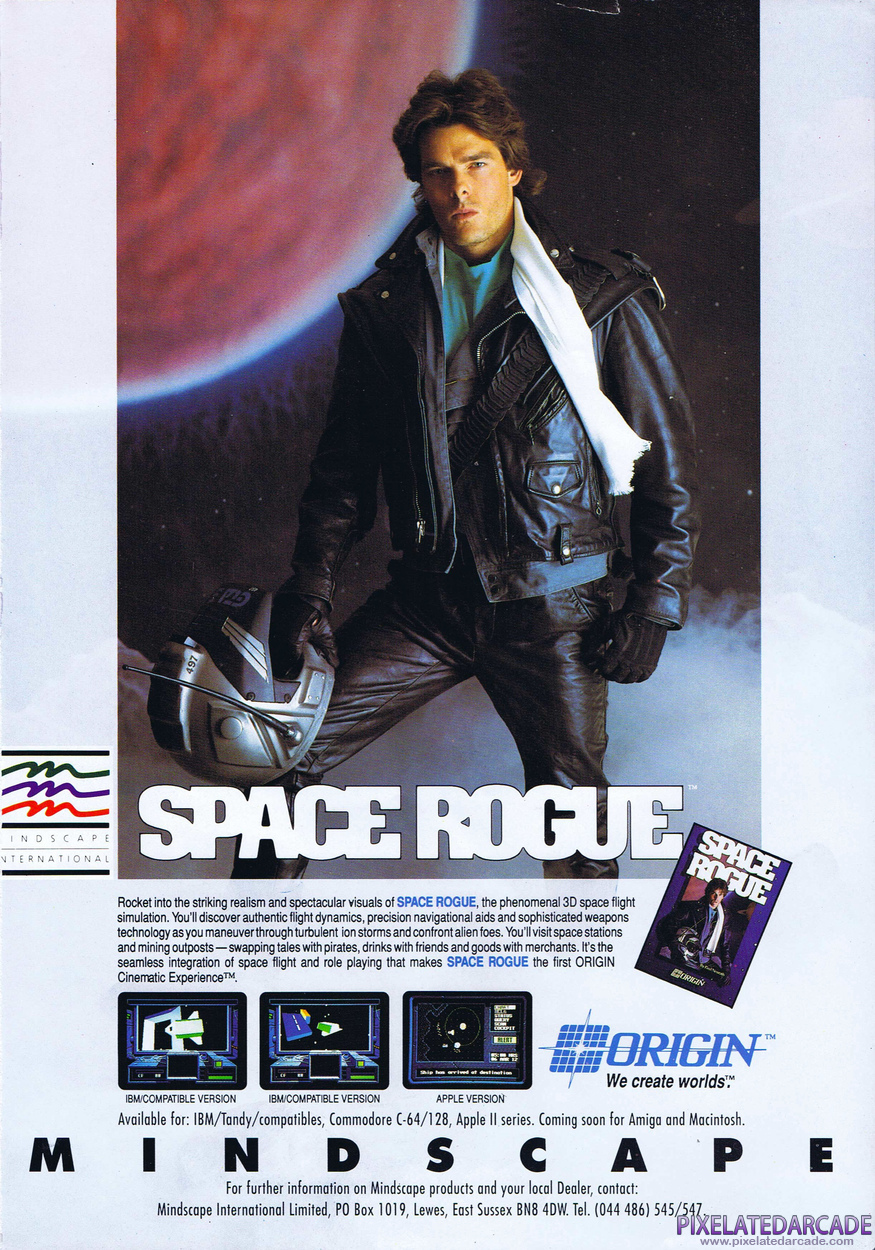Space Rogue Advertisement: March 1990 magazine ad