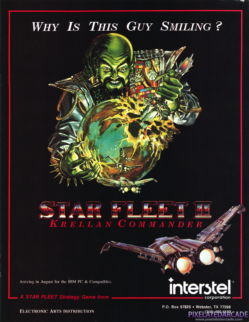 Star Fleet II: Krellan Commander Advertisement: August 1989 magazine ad
