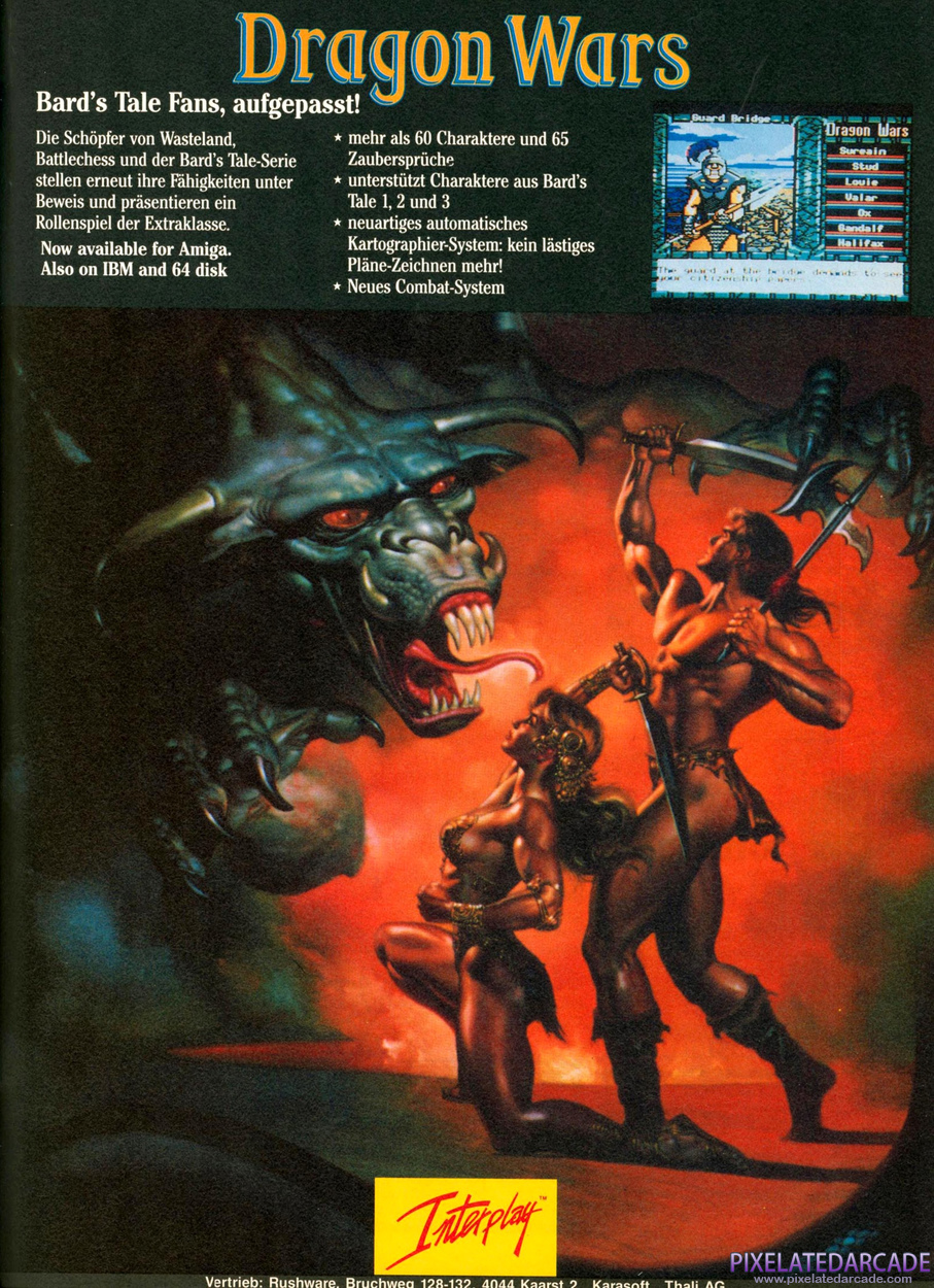 Dragon Wars Advertisement: November 1990 magazine ad