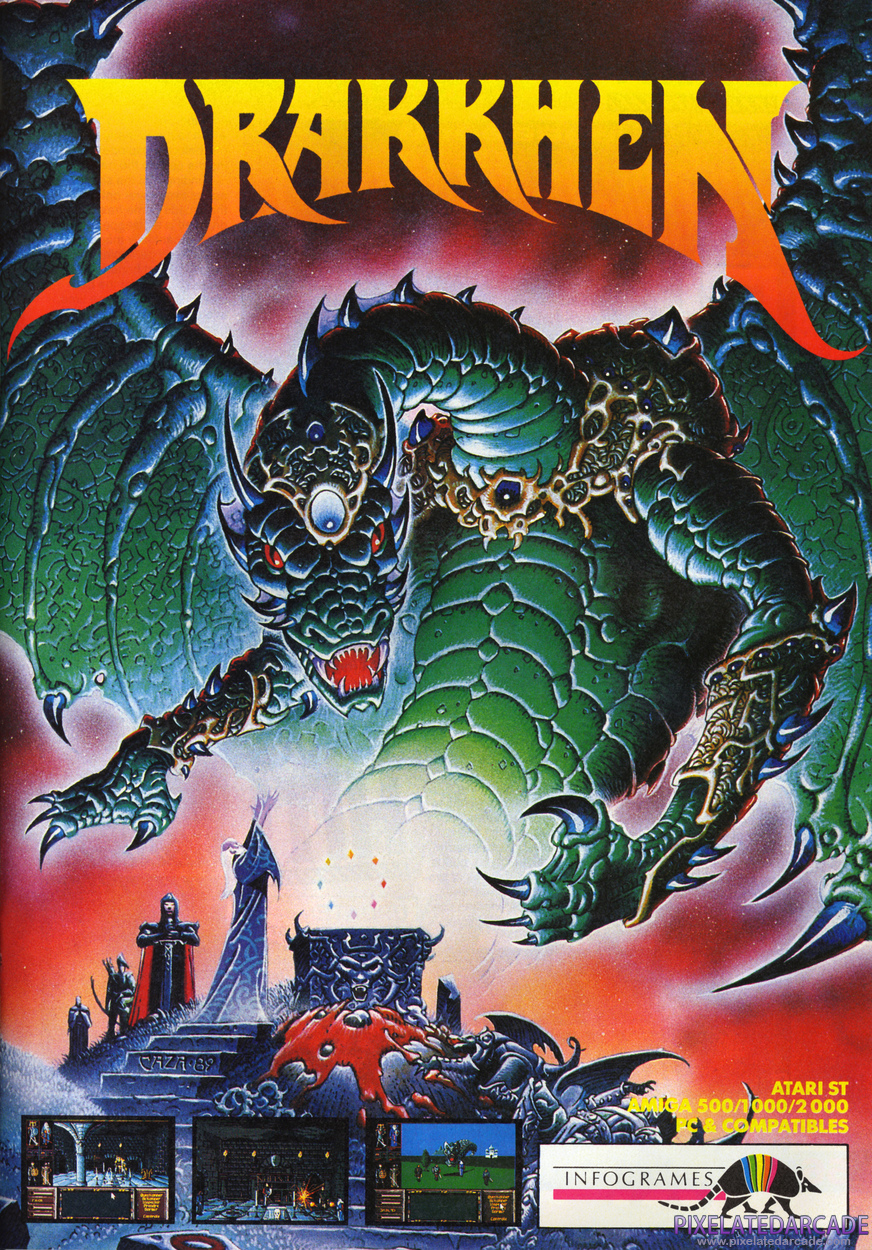 Drakkhen Advertisement: January 1990 magazine ad