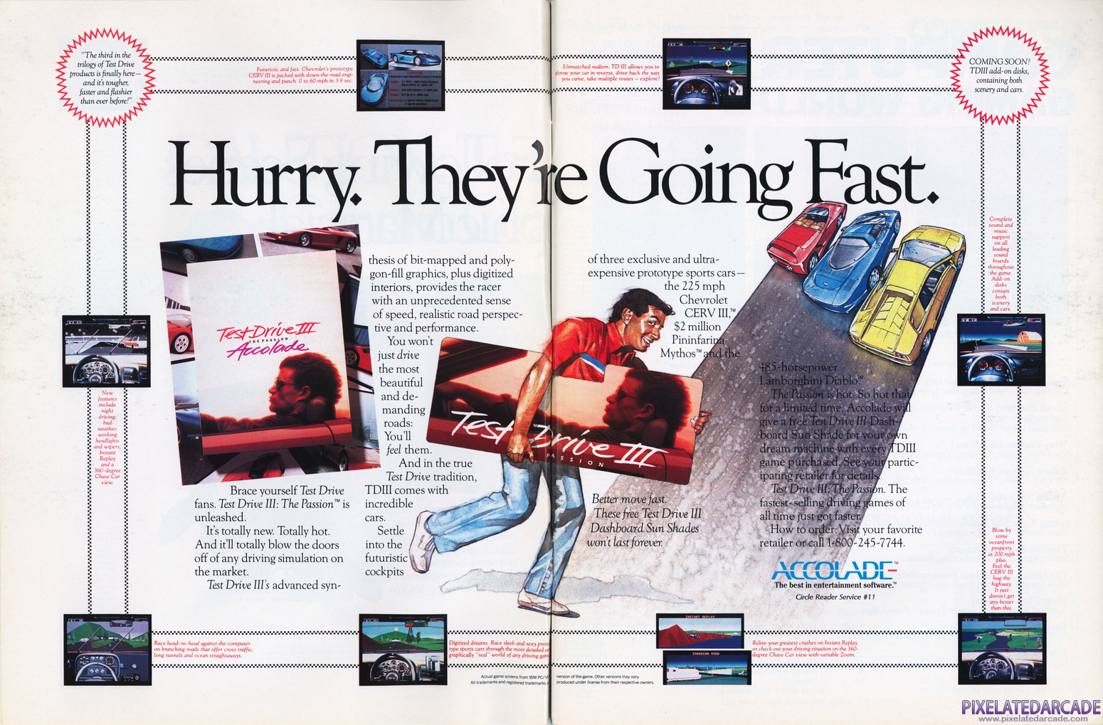 Test Drive III: The Passion Advertisement: December 1990 magazine ad