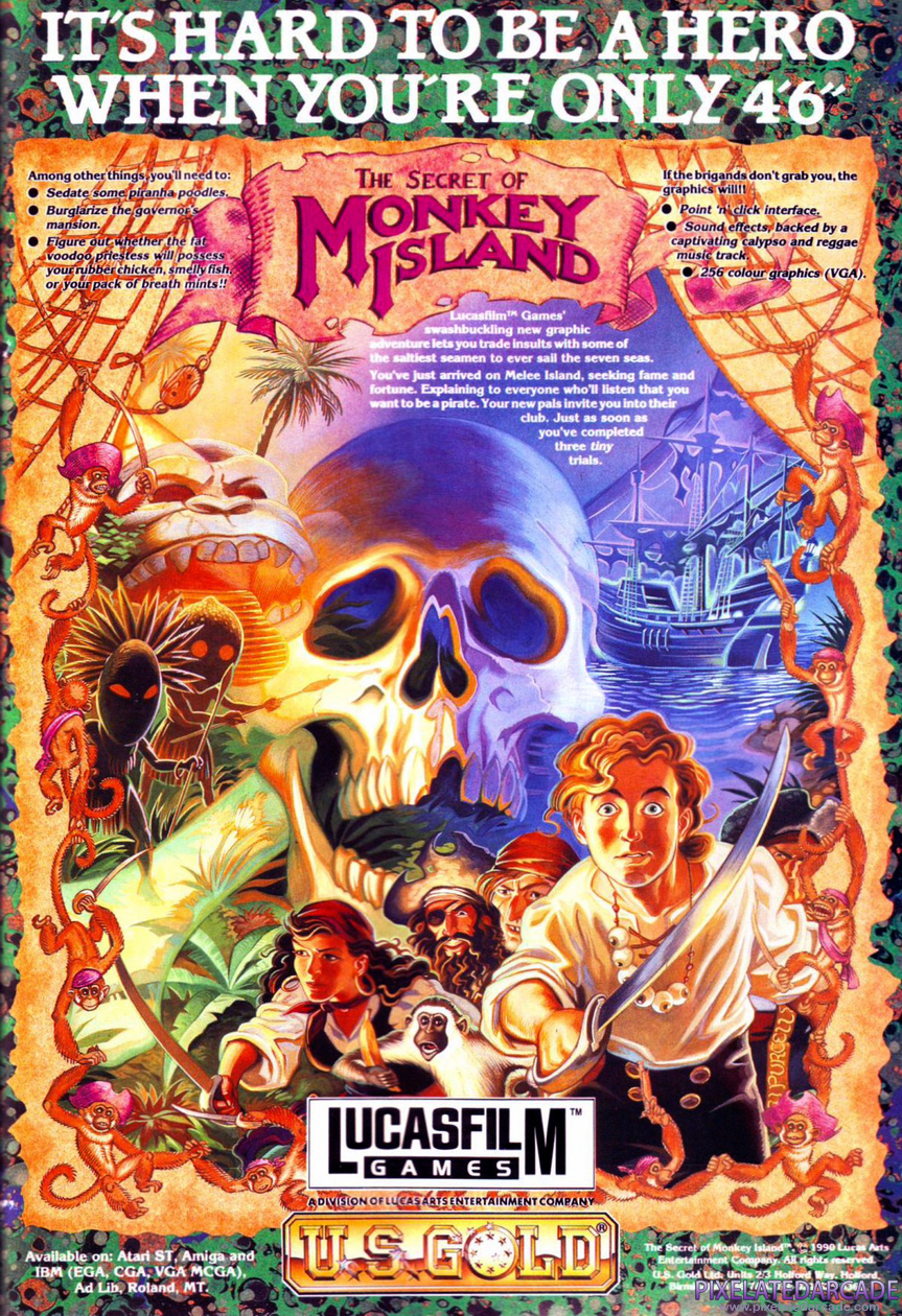 The Secret of Monkey Island Advertisement: June 1991 magazine ad