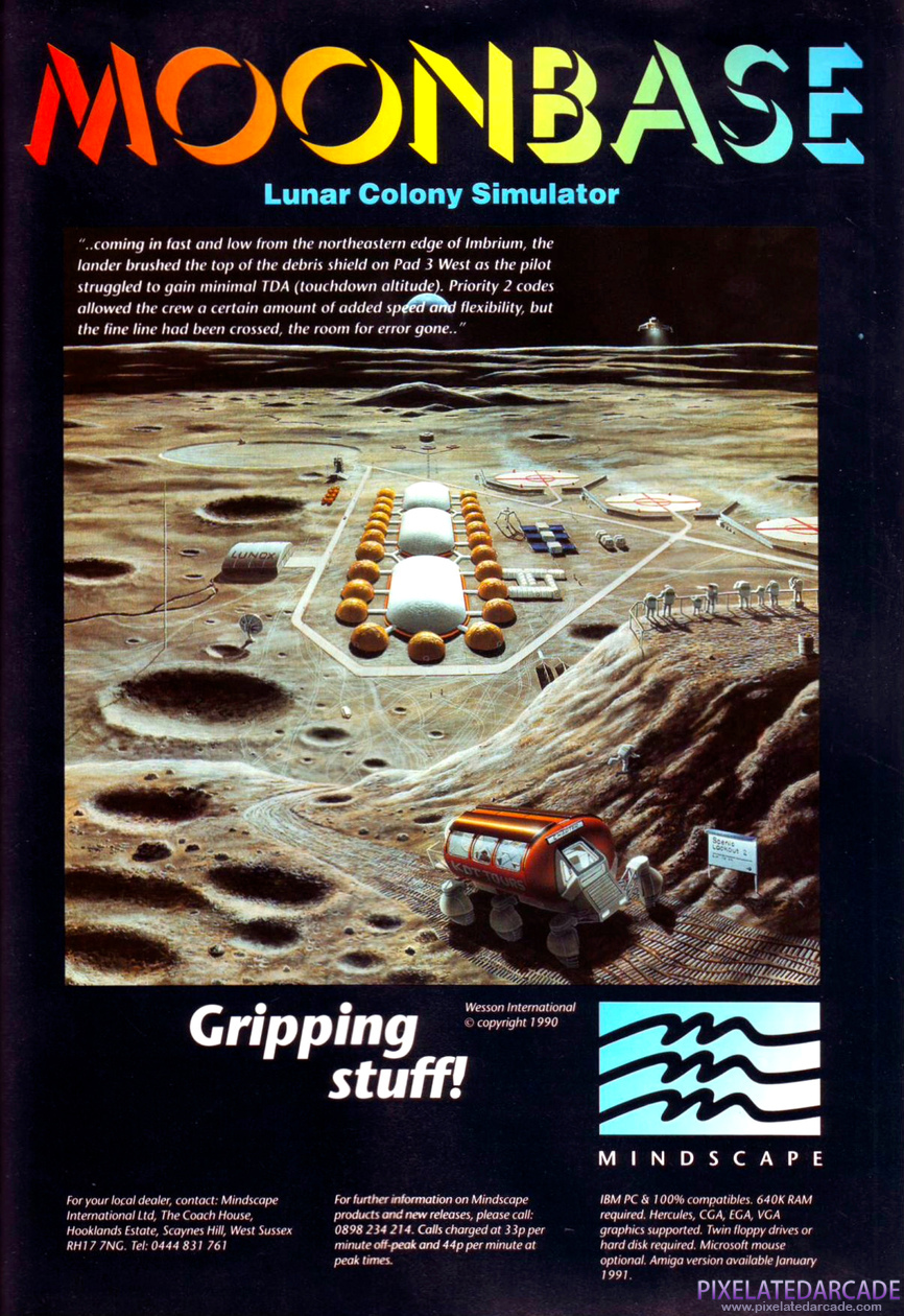 Moonbase Advertisement: June 1991 magazine ad