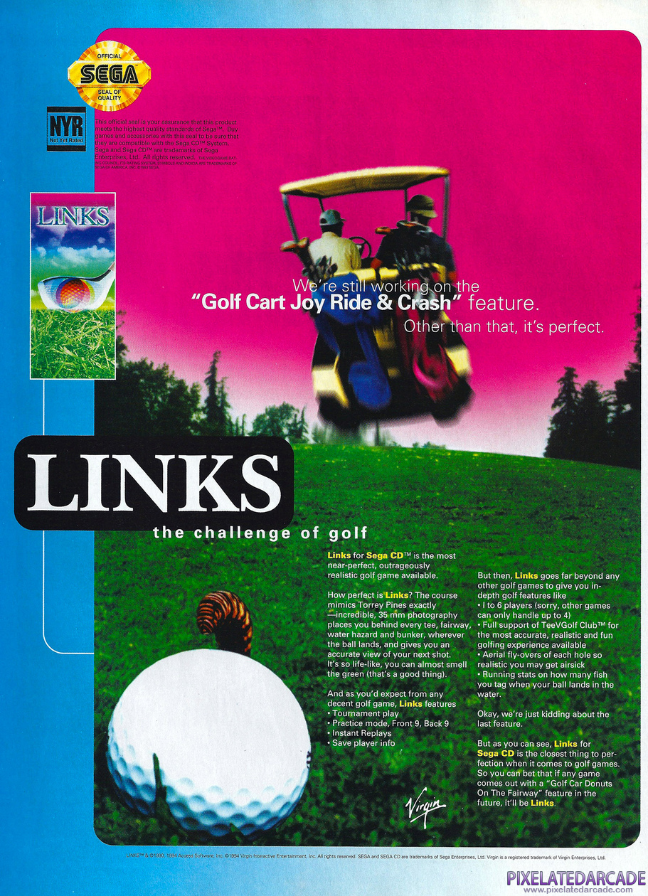 Links: The Challenge of Golf Advertisement: December 1994 magazine ad