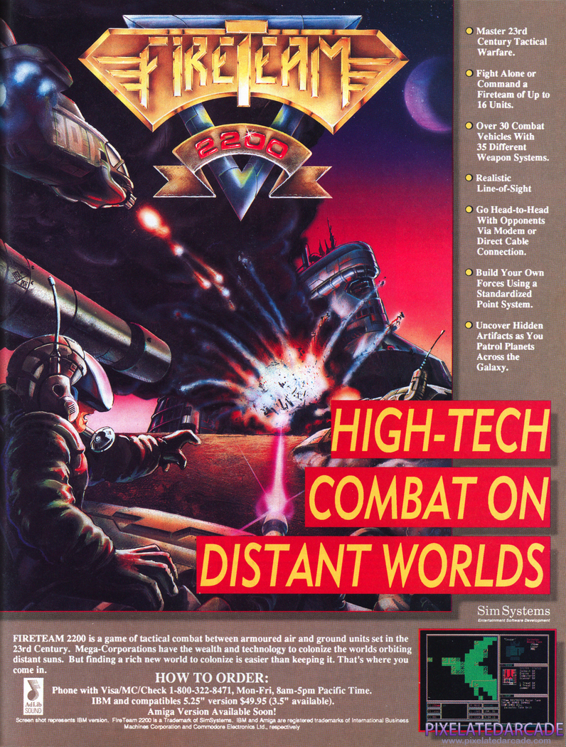 FireTeam 2200 Advertisement: December 1990 magazine ad