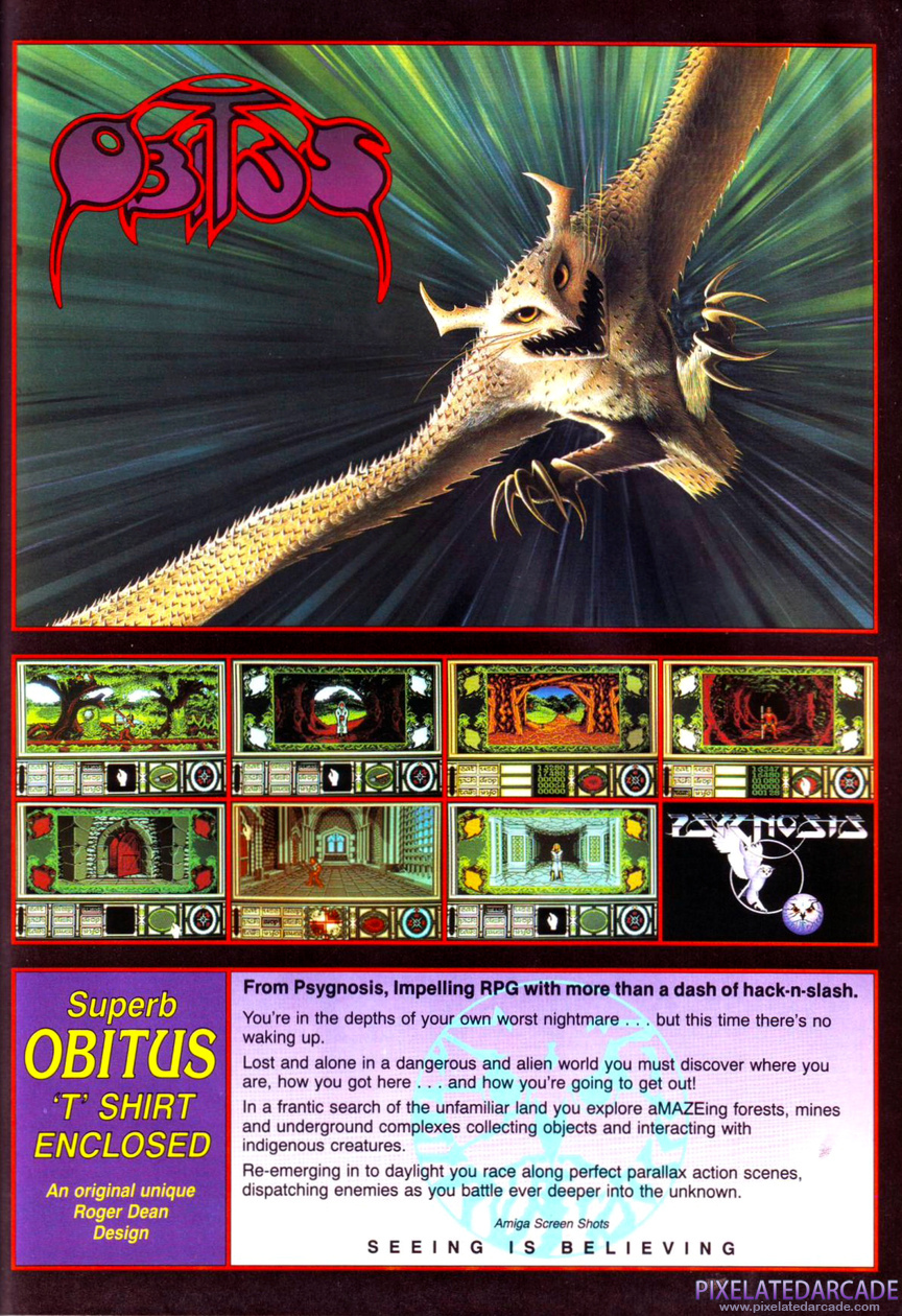Obitus Advertisement: January 1991 magazine ad