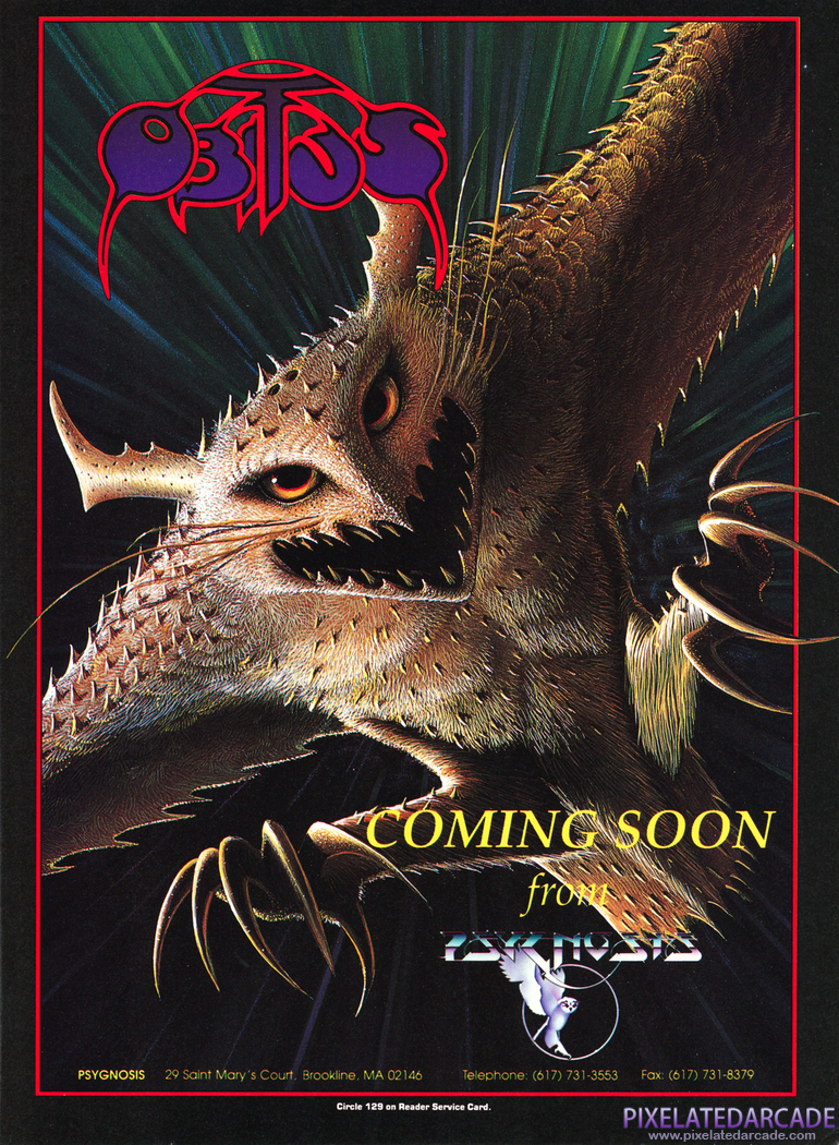 Obitus Advertisement: November 1991 magazine ad