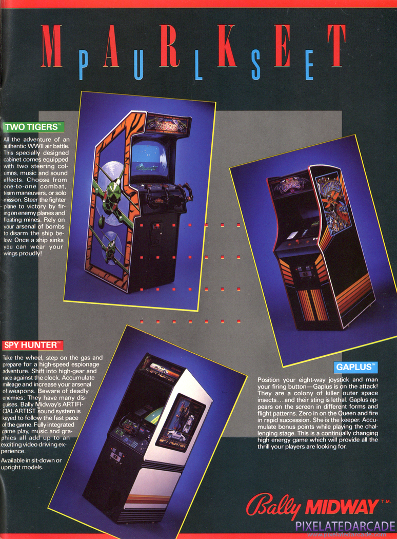 Spy Hunter Advertisement: Bally Midway November 1984 magazine ad