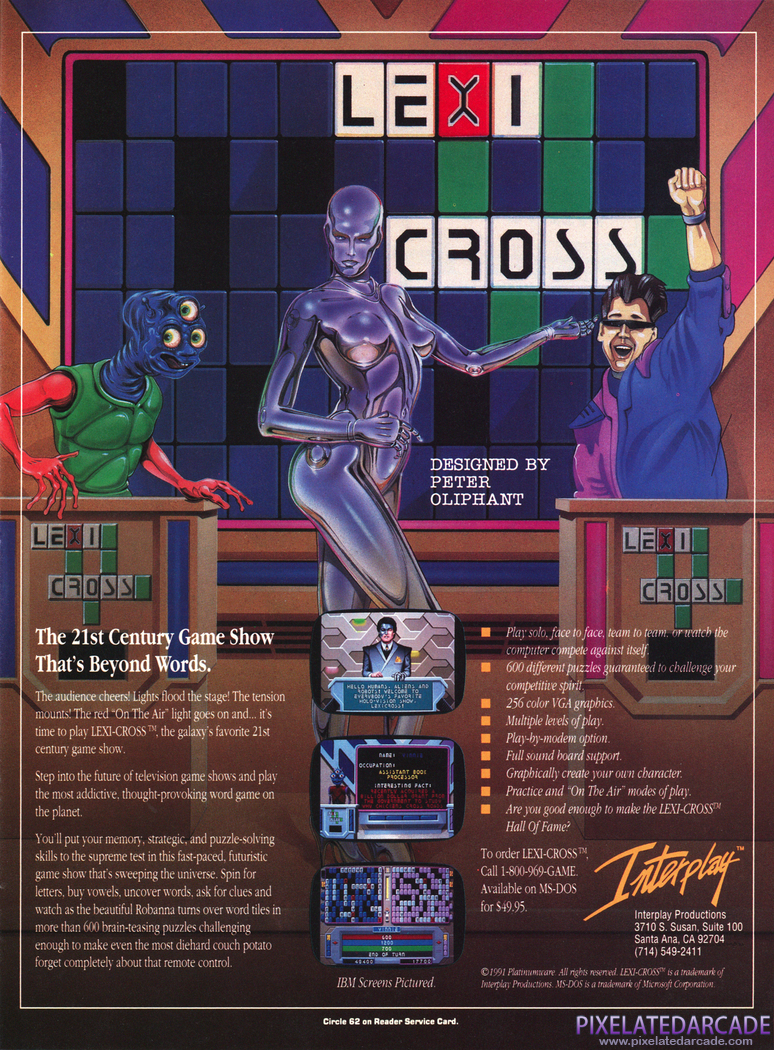 Lexi-Cross Advertisement: April 1991 magazine ad