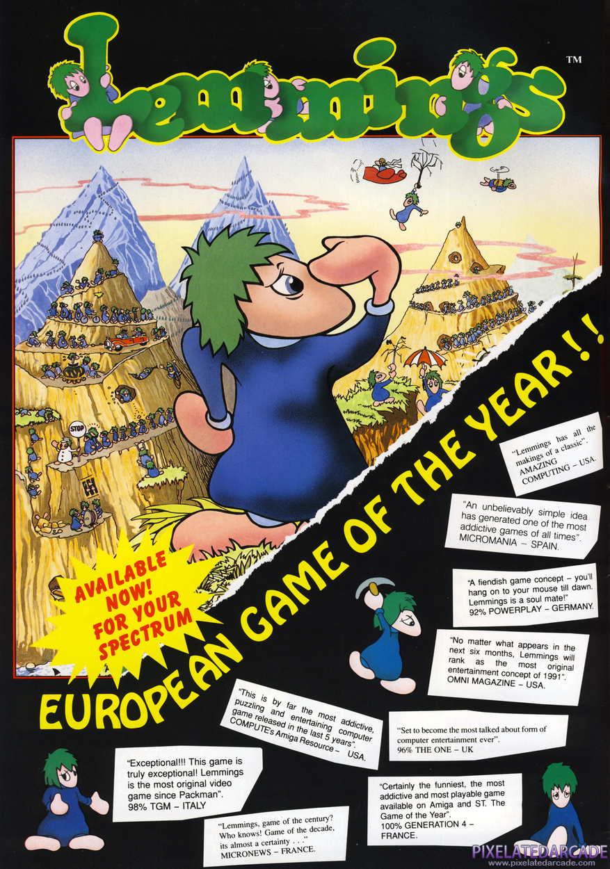 Lemmings Advertisement: December 1991