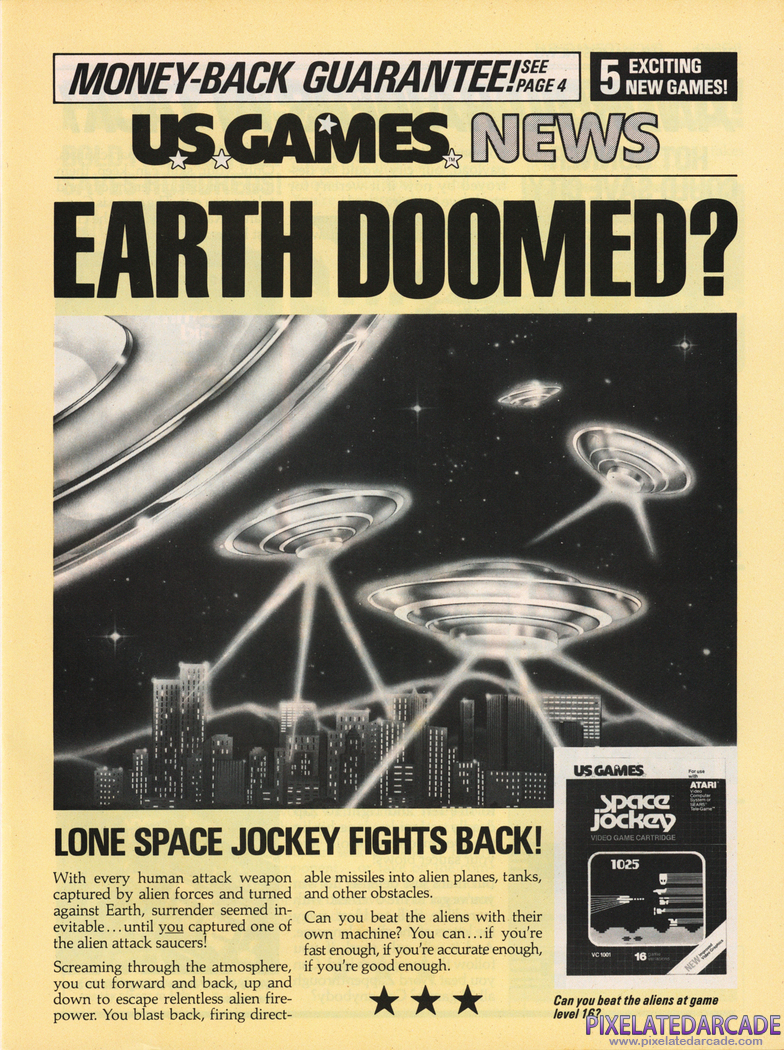 Space Jockey Advertisement: January 1983 magazine ad