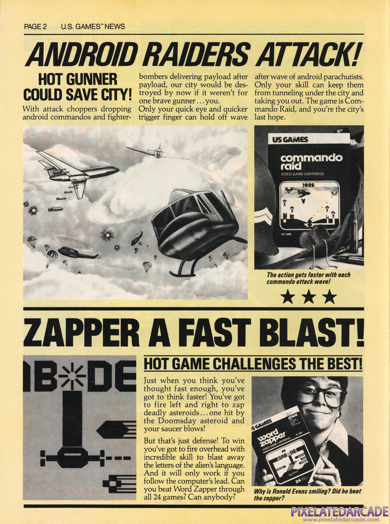 Commando Raid Advertisement: January 1983 magazine ad