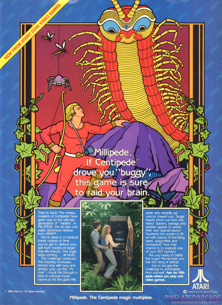 Millipede Advertisement: January 1983 magazine ad