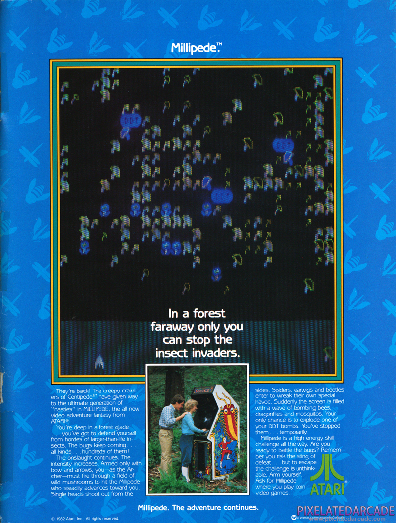 Millipede Advertisement: January 1983 magazine ad