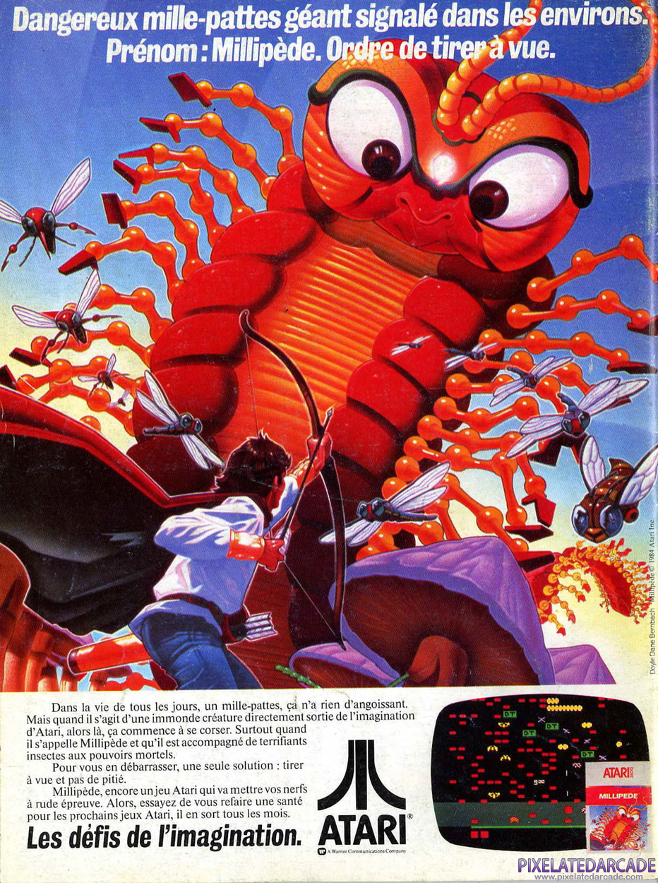 Millipede Advertisement: July 1984 magazine ad (French)