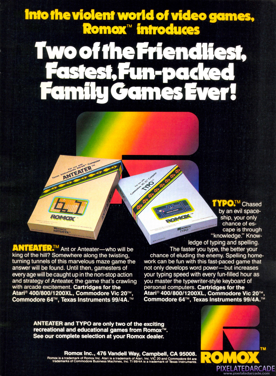 Anteater Advertisement: October 1983 magazine ad