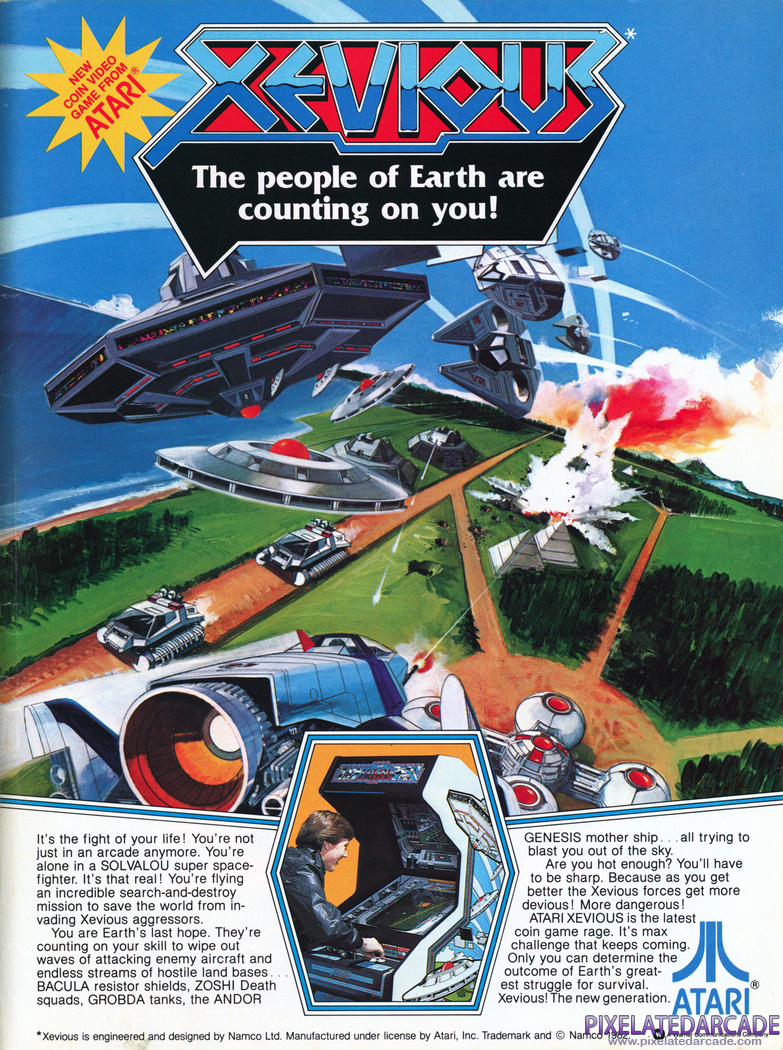 Xevious Advertisement: June 1983 magazine ad