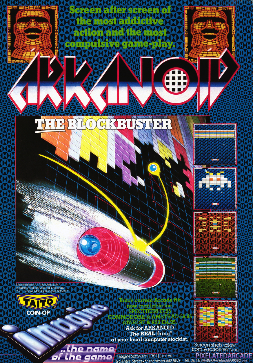 Arkanoid Advertisement: April 1987 magazine ad