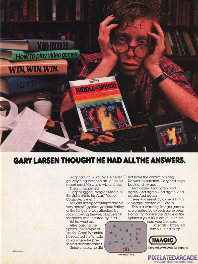 Riddle of the Sphinx Advertisement: December 1982 magazine ad