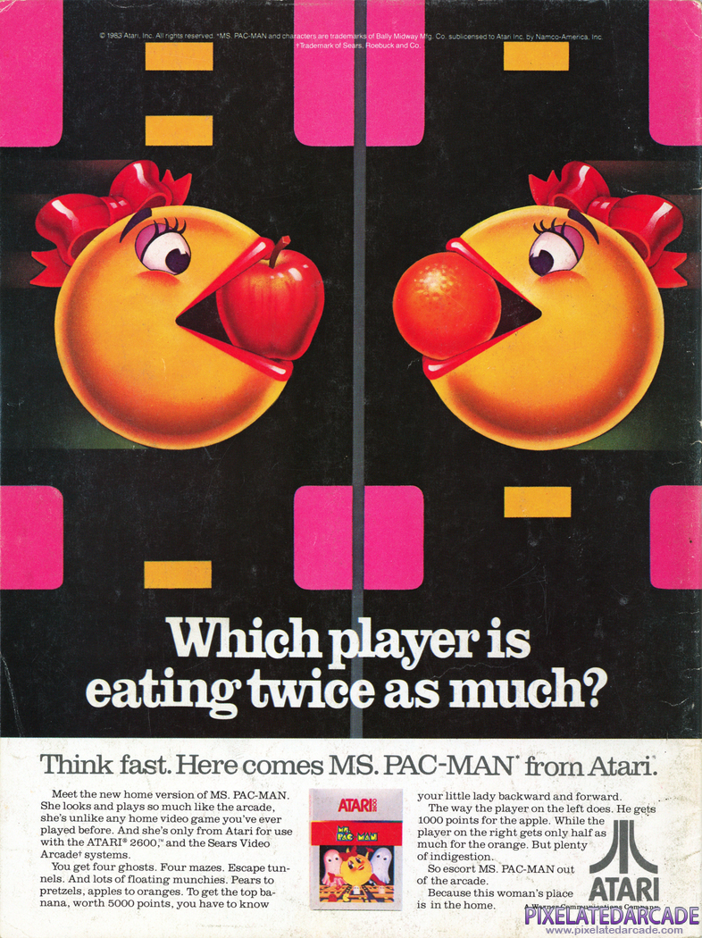 Ms. Pac-Man Advertisement: July 1983 magazine ad