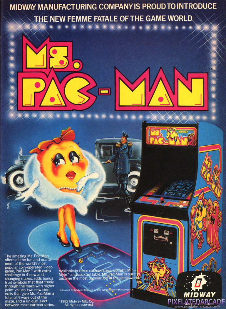 Ms. Pac-Man Advertisement: June 1982 magazine ad