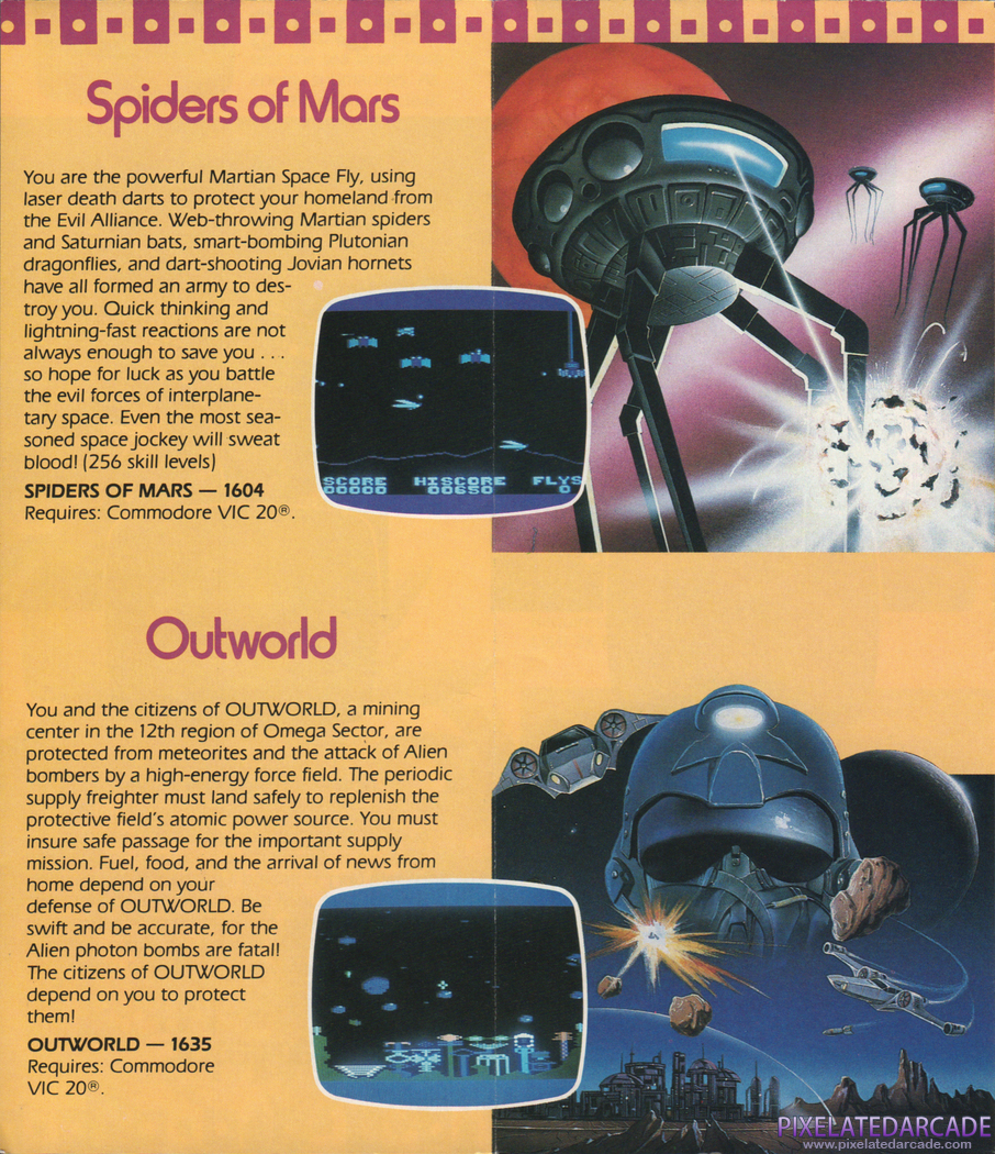 Spiders of Mars Advertisement: Spiders of Mars in the UMI product catalog