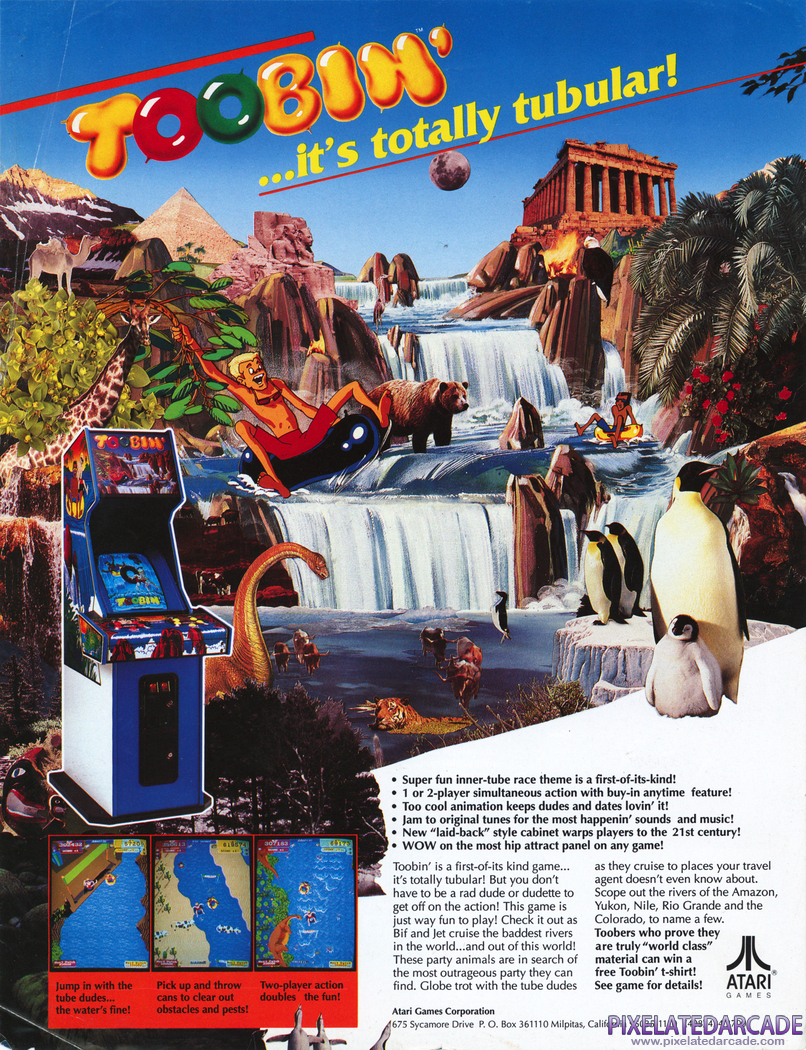 Toobin' Advertisement: Toobin' flyer - Front