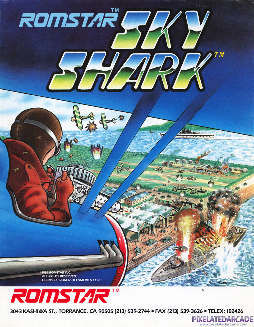 Sky Shark Advertisement: Sky Shark flyer - Front