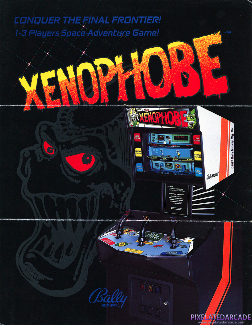 Xenophobe Advertisement: Xenophobe flyer - Front
