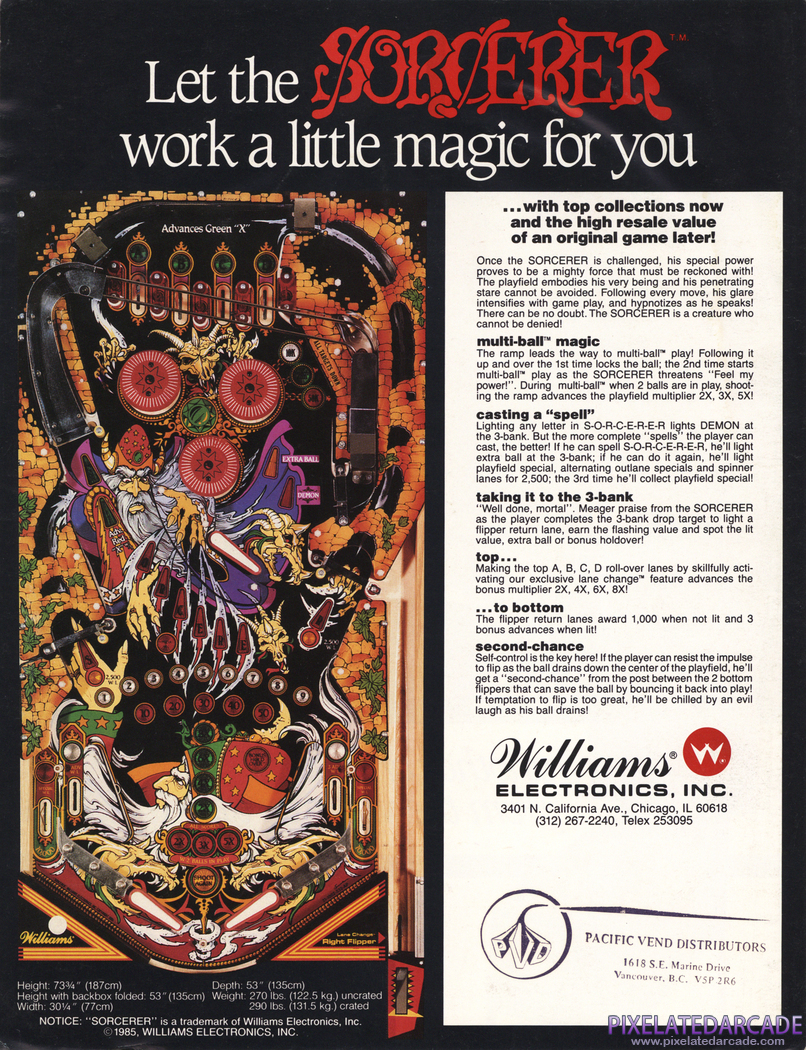 Sorcerer Advertisement: Back