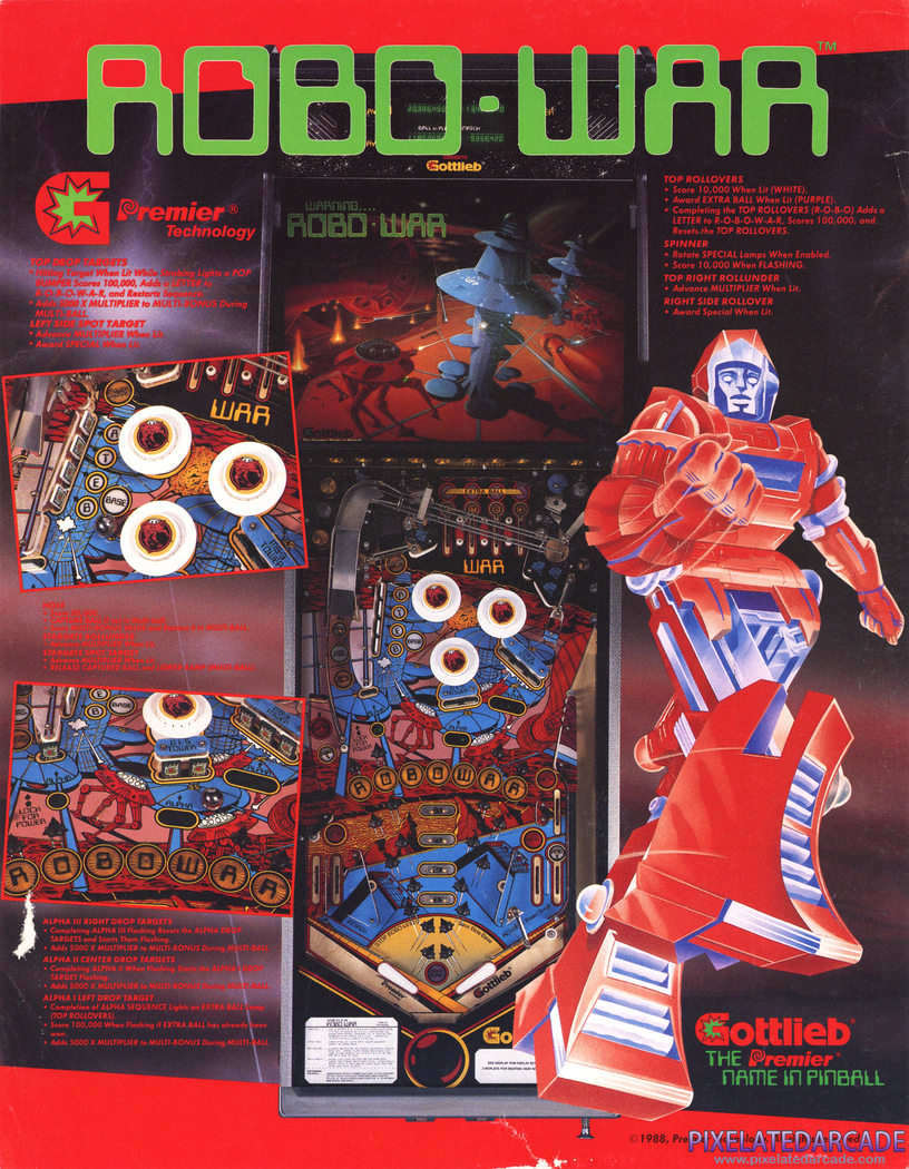 Robo-War Advertisement: Robo-War flyer - Back
