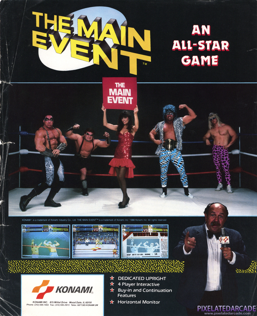 The Main Event Advertisement: The Main Event flyer - Front