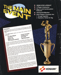 The Main Event flyer - Back