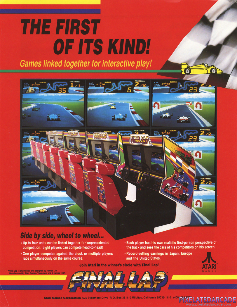 Final Lap Advertisement: Final Lap flyer - Front