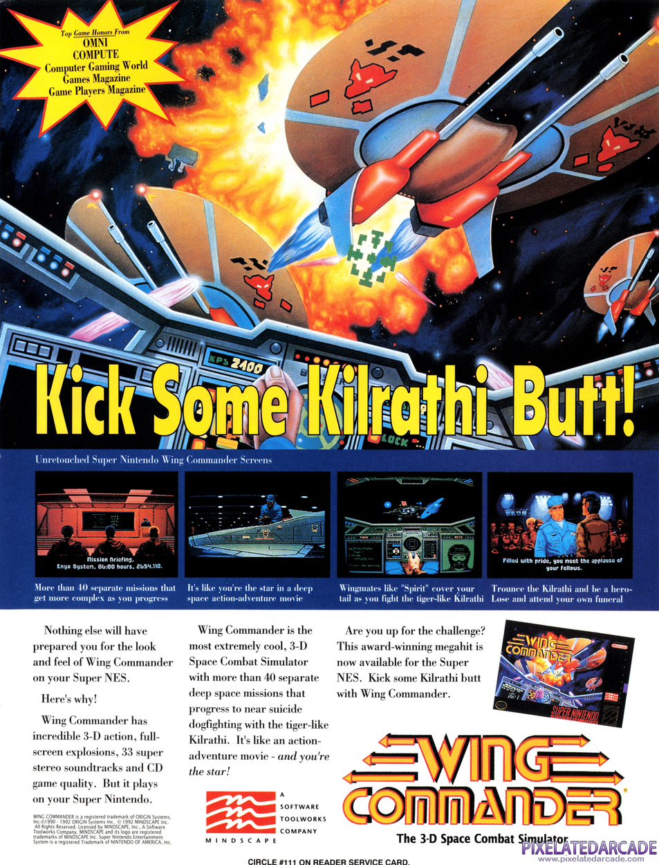 Wing Commander Advertisement: January 1993 magazine ad