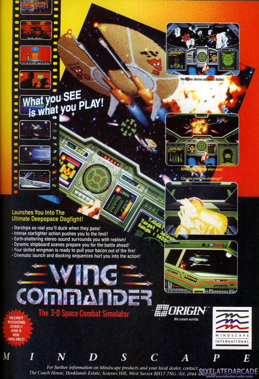 Wing Commander Advertisement: May 1991 magazine ad