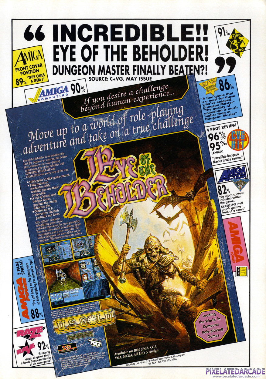 Eye of the Beholder Advertisement: July 1991 magazine ad