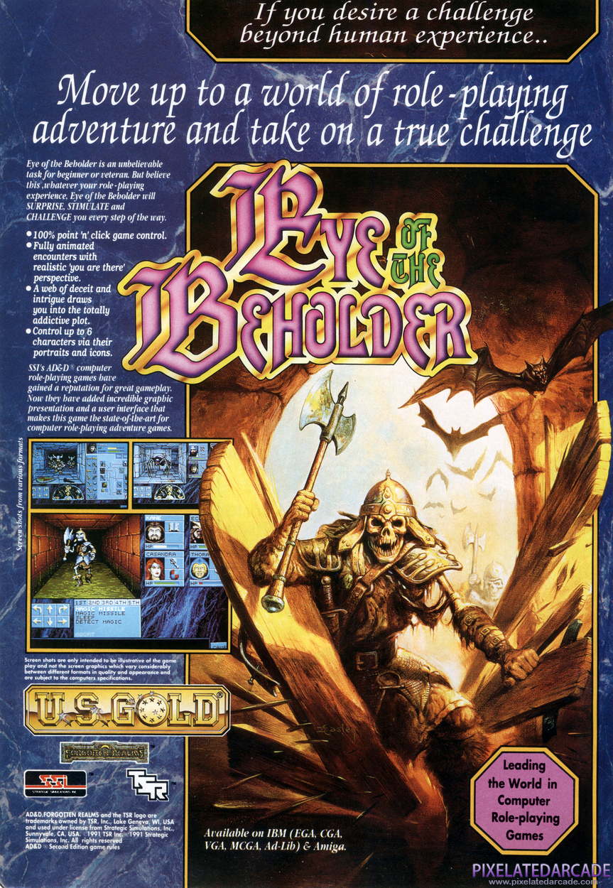 Eye of the Beholder Advertisement: March 1991 magazine ad