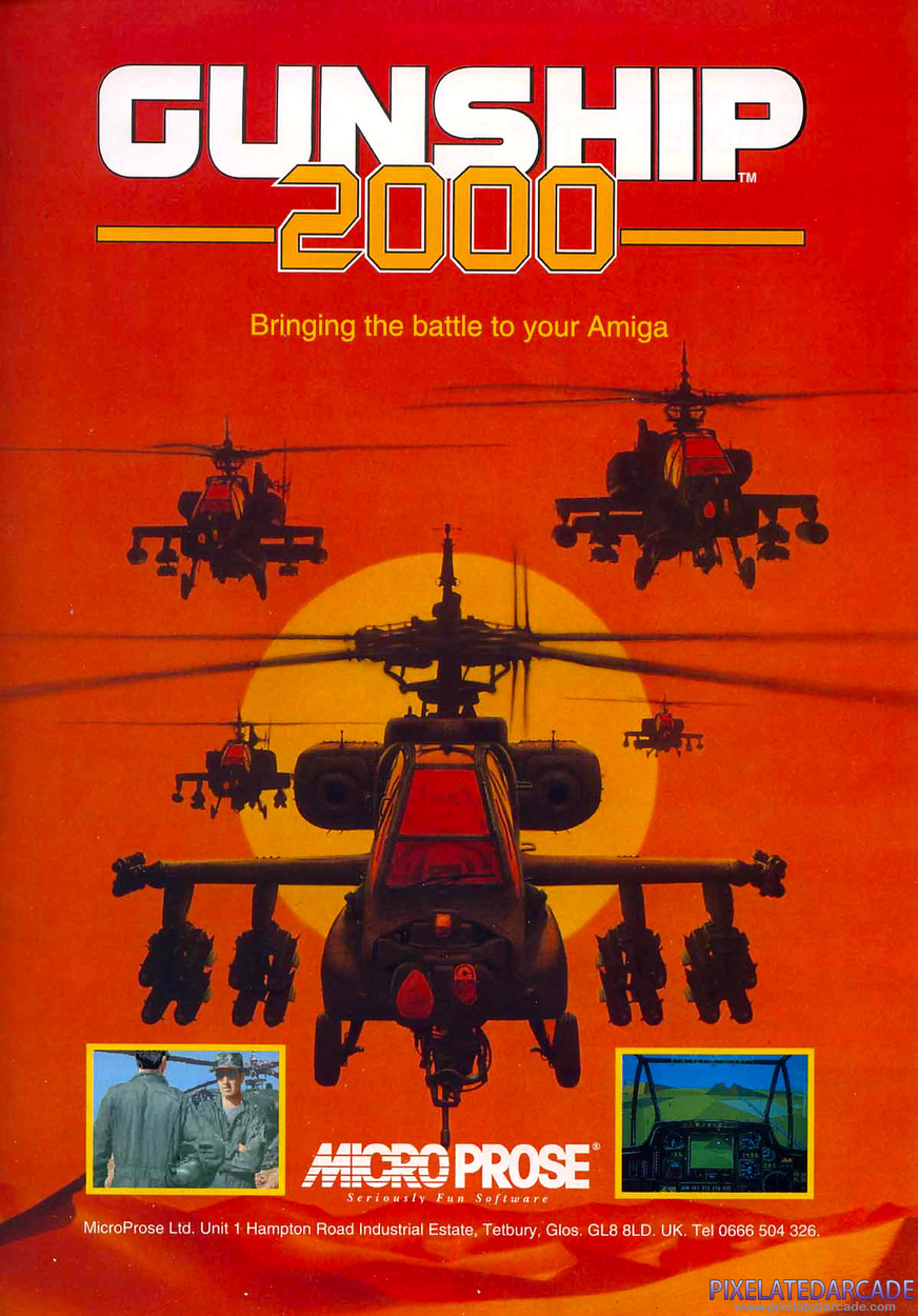 Gunship 2000 Advertisement: December 1992 magazine ad