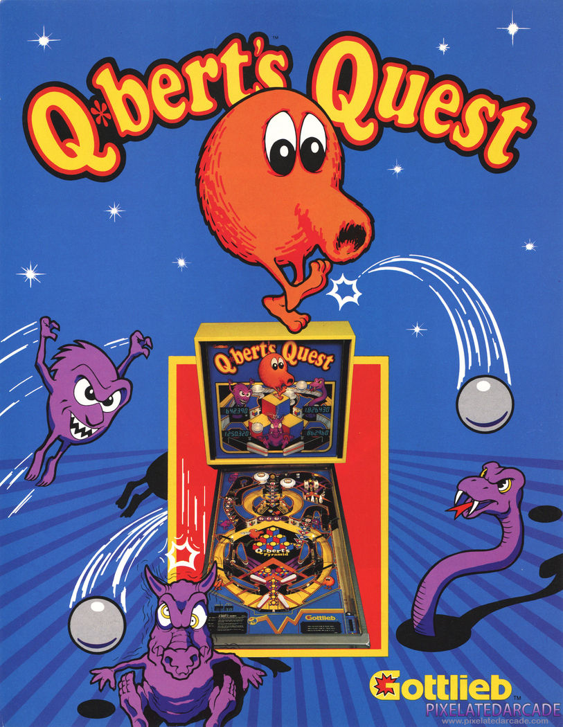 Q*bert's Quest Advertisement: Q*bert's Quest flyer - Front