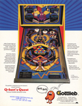 Q*bert's Quest flyer - Back