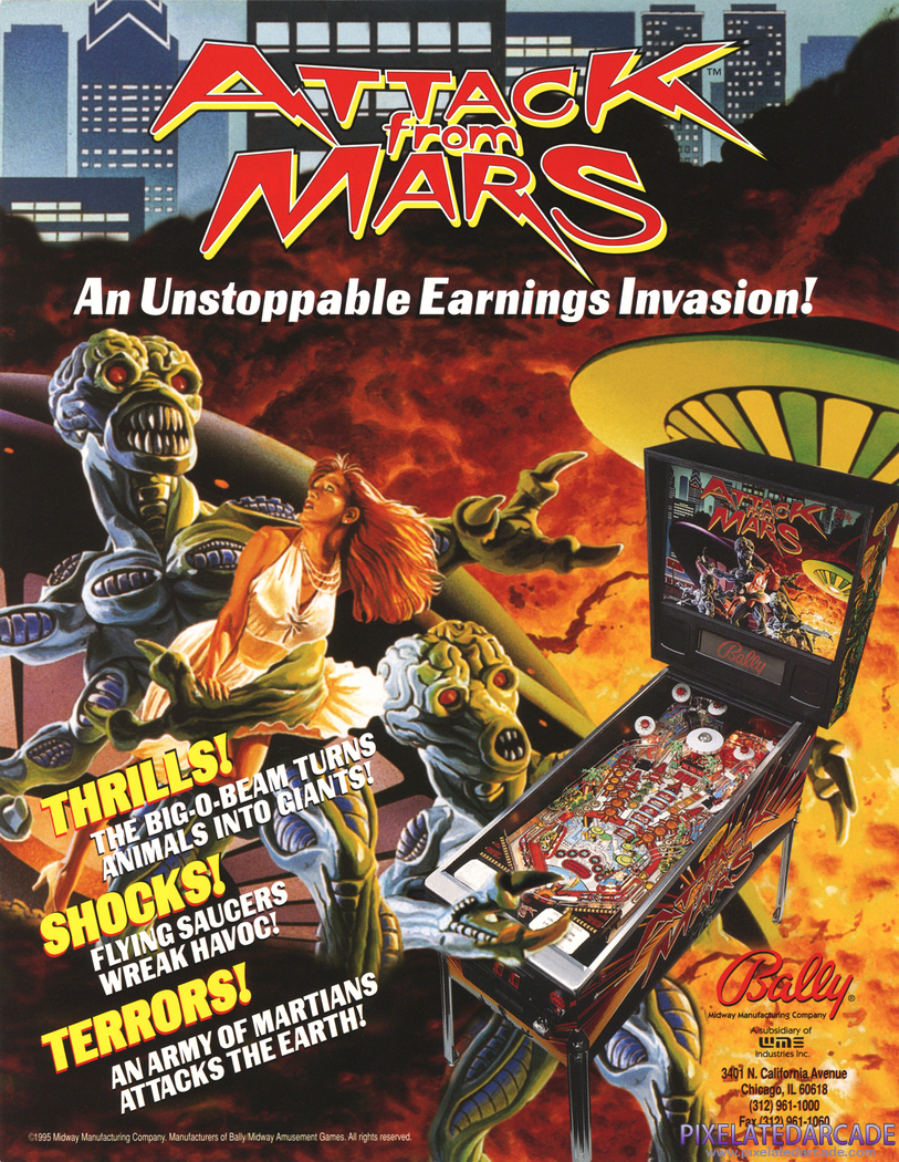 Attack from Mars Advertisement: Attack from Mars flyer - Front