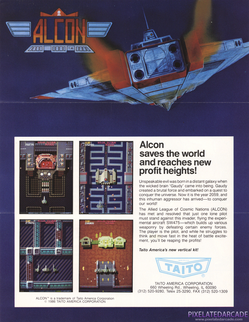 A.L.C.O.N. Advertisement: A.L.C.O.N. flyer - Front