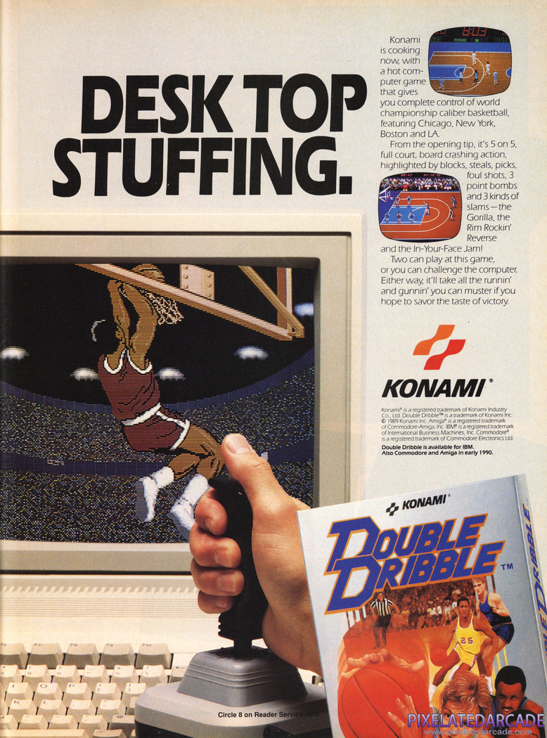 Double Dribble Advertisement: December 1989 magazine ad