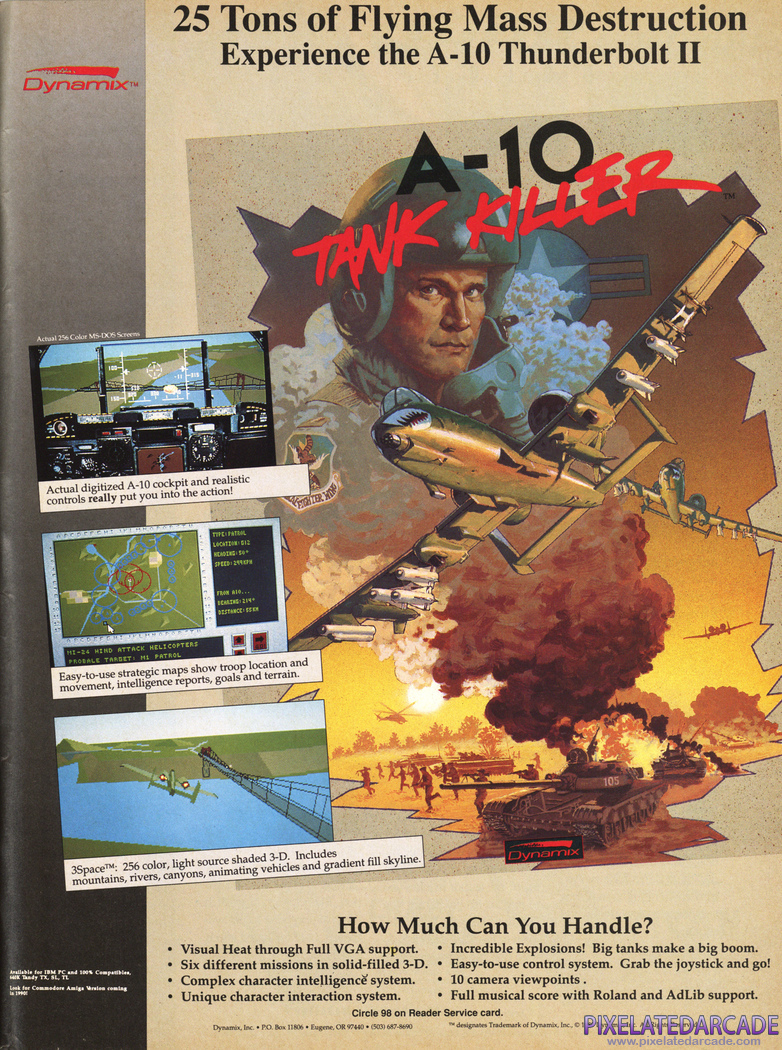 A-10 Tank Killer Advertisement: December 1989 magazine ad
