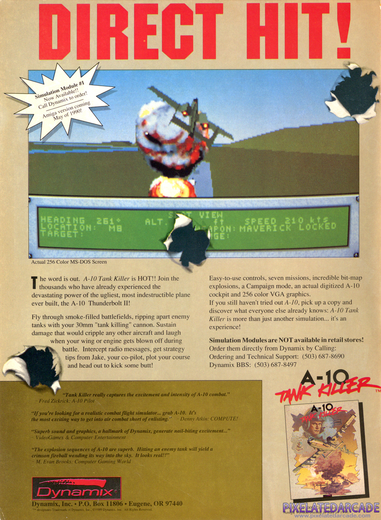 A-10 Tank Killer Advertisement: September 1990 magazine ad