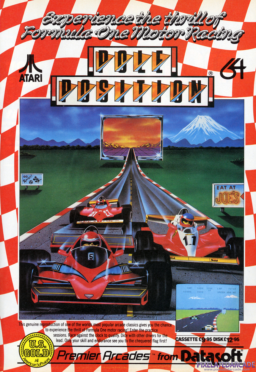 Pole Position Advertisement: April 1985 magazine ad