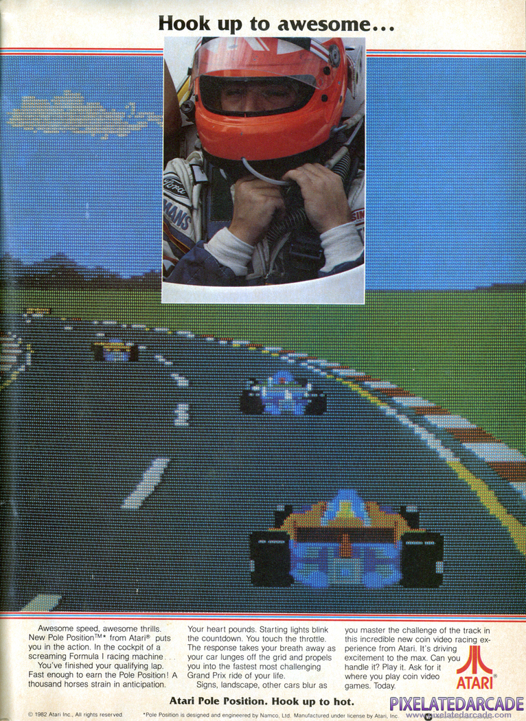 Pole Position Advertisement: December 1982 magazine ad