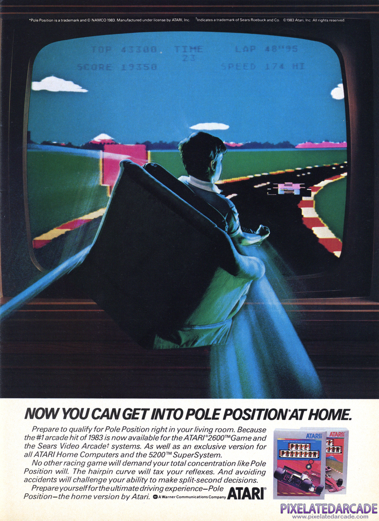 Pole Position Advertisement: December 1983 magazine ad